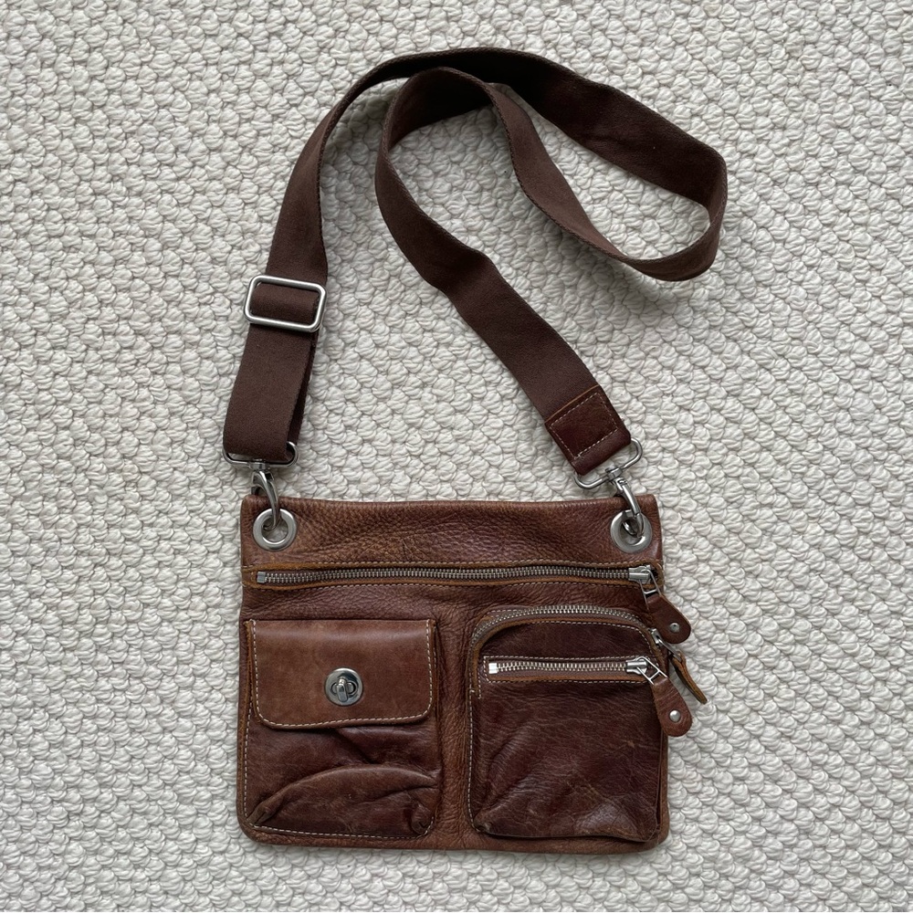 Vintage Roots Village brown leather bag